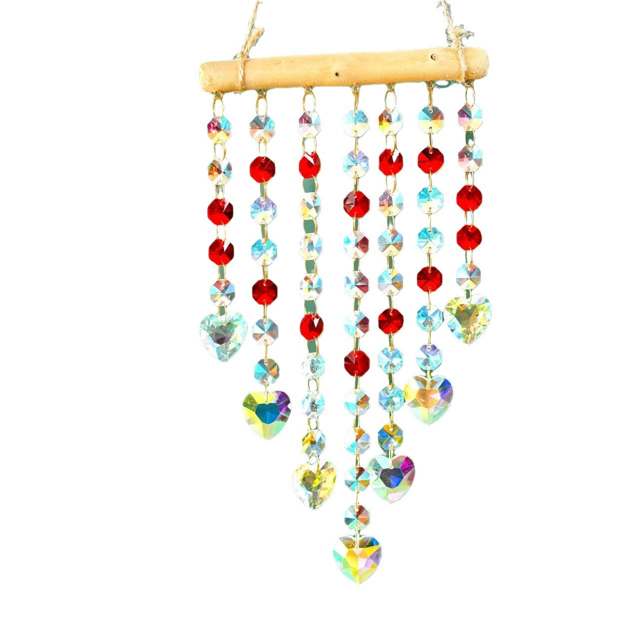 Wholesale Sun Catcher Irregular Wood Stick Fantasy Crystal Wind Chime Pendant